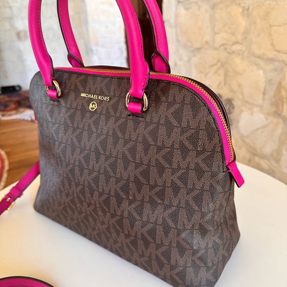 Michael Kors Brown and Pink Women's Bag Set - Picture 5 of 11
